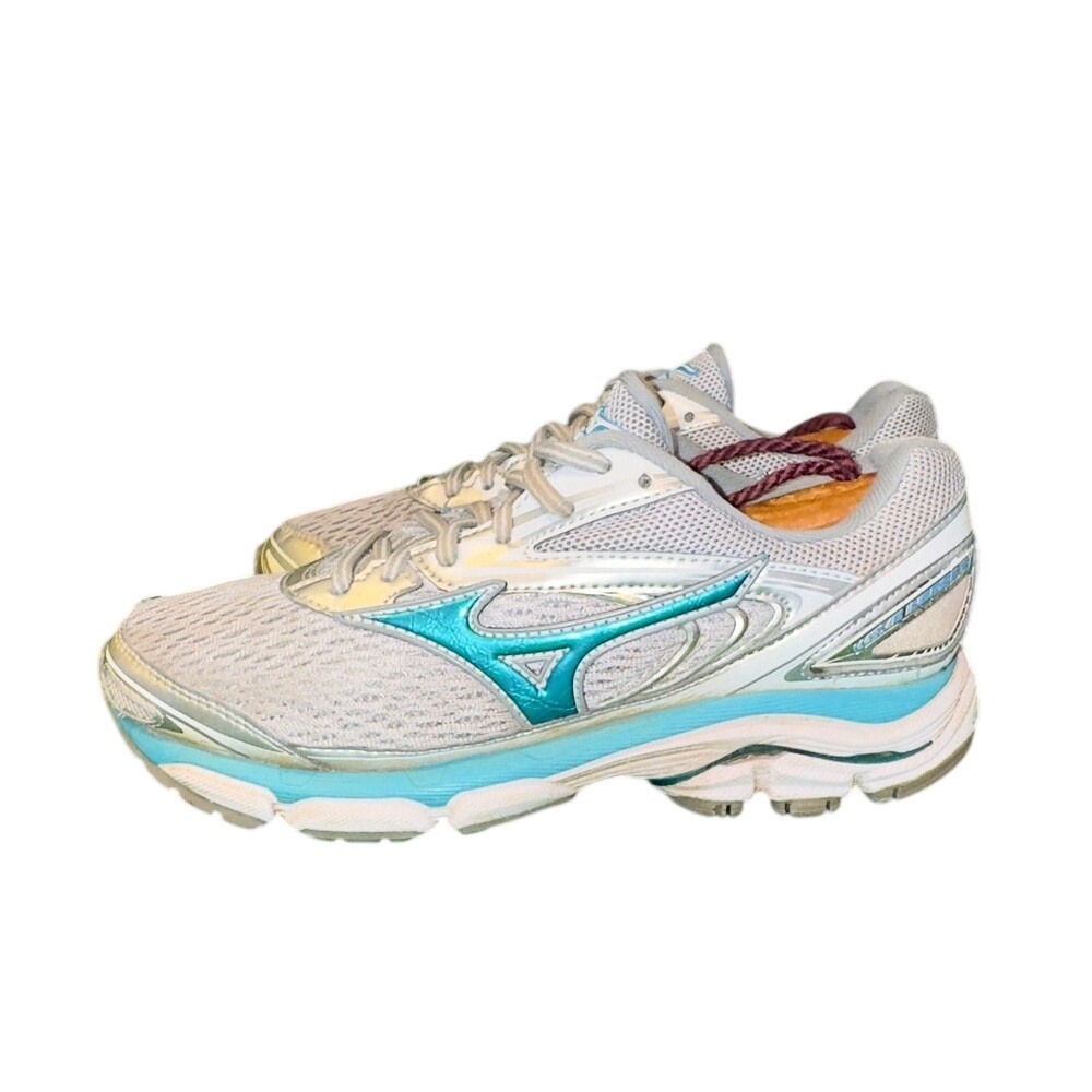Mizuno Wave Inspire 13 Womens‎ Running Shoes Silver Teal J1GD174433 Size 7